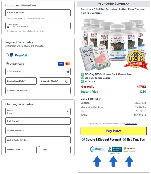 sumatra slim belly tonic order